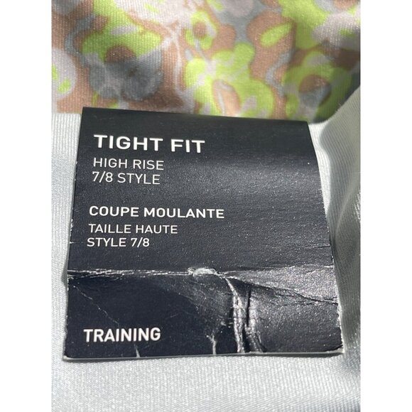 Adidas Training Leggings Womens Medium High Rise 7/8 Training Leggings Green Wit - Picture 5 of 10